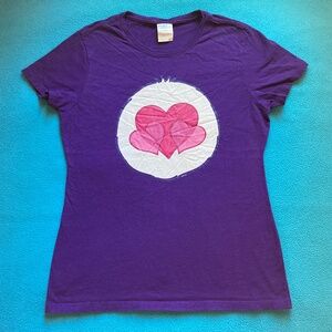 Care Bear Harmony Bear belly badge T-shirt